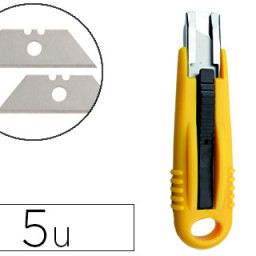 5 cuchillas de repuesto Q-Connect para cúter CSP 48882